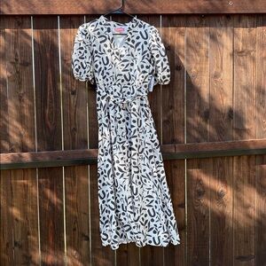 NWT THML Black and White Patterned dress.